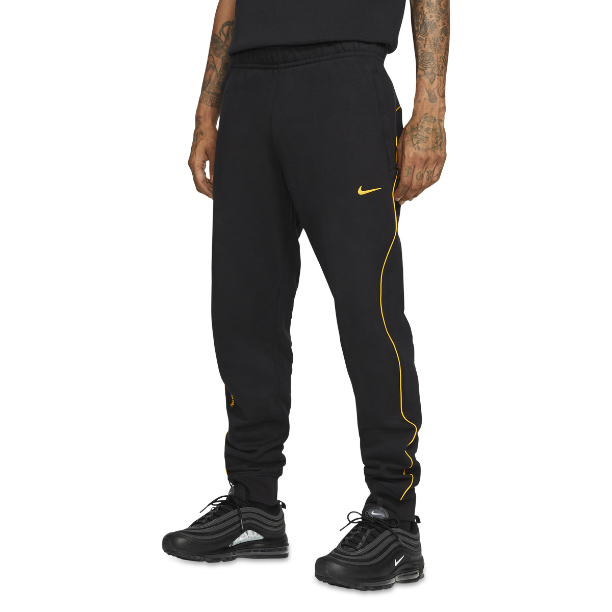 Nike Nike X Drake NOCTA AU Essential Fleece Pant Black/ Yellow | SUBTYPE